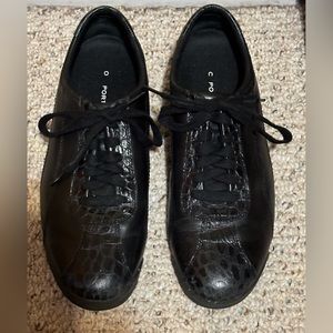Rockport Men’s Reptile Print Black Lace Up Sneaker Shoes Size 11.5